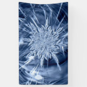 Snowflake Ice Crystal Spandoek (Verticaal)