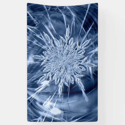 Snowflake Ice Crystal Spandoek (Verticaal)