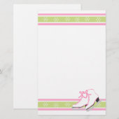 Snowflake Ice-Schaatsen Briefpapier (Voorkant / Achterkant)