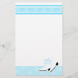 Snowflake Ice-Schaatsen Briefpapier