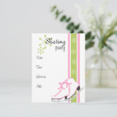 Snowflake Ice-Schaatsen Kaart (Staand voorkant)