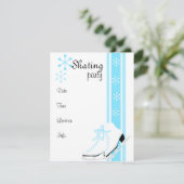 Snowflake Ice-Schaatsen Kaart (Staand voorkant)