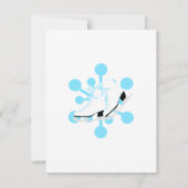 Snowflake Ice-Schaatsen Kaart (Achterkant)