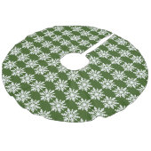 Snowflake Imitatie Linnen Kerstboom Kleed (Gekanteld)