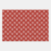 Snowflake in rood inpakpapier vel (Voorkant 2)