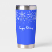 Snowflake Insulate Tumbler Geïsoleerde Drinkbeker (Voorkant)