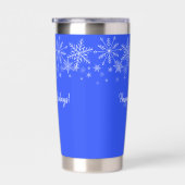 Snowflake Insulate Tumbler Geïsoleerde Drinkbeker (Rechts)