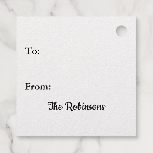 Snowflake is uitgesneden op Eigen zilver of goudol Bedankjes Labels (Achterkant)