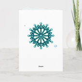 Snowflake Jeweled 3D BLANK Kaart (Achterkant)