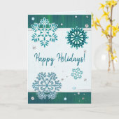 Snowflake Jeweled 3D BLANK Kaart (Gele Bloem)