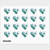 Snowflake Jeweled 3D Hart Sticker (Vel)