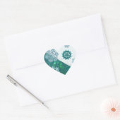 Snowflake Jeweled 3D Hart Sticker (Envelop)