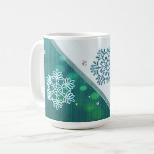 Snowflake Jeweled 3D Koffiemok