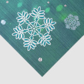 Snowflake Jeweled 3D Tissuepapier (Detail)