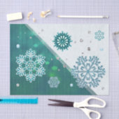 Snowflake Jeweled 3D Tissuepapier (Craft)