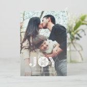 Snowflake Joy Full Bleed Kerstfoto Feestdagenkaart (Staand voorkant)