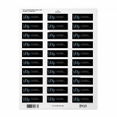 Snowflake Joy Holiday Retour Adreslabels Etiket (Full Sheet)