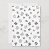 Snowflake Joy-minimalistische fotokerstkaart Feestdagenkaart (Achterkant)