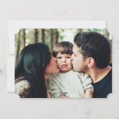 Snowflake Joy Moderne Kerst Kaarten (Achterkant)