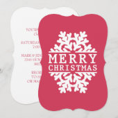 Snowflake Kaart (Voorkant / Achterkant)