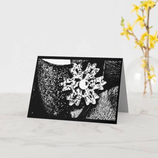 Snowflake Kaart (Gele Bloem)