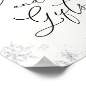 Snowflake-kaarten en Poster van Gifts (Hoek)