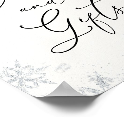 Snowflake-kaarten en Poster van Gifts (Hoek)