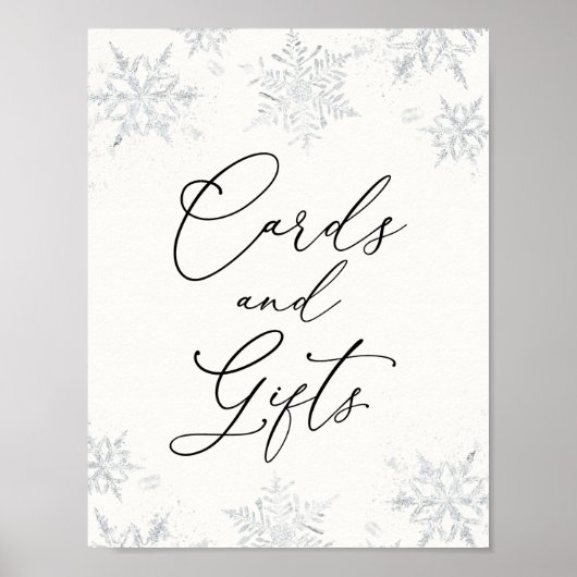 Snowflake-kaarten en Poster van Gifts (Voorkant)