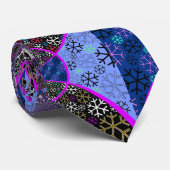 Snowflake Kaleidoscope Stropdas (Opgerold)