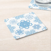 Snowflake Kartonnen Onderzetters (Schuin)