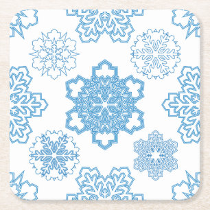 Snowflake Kartonnen Onderzetters