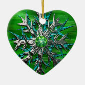 Snowflake Keller Keramisch Ornament (Voorkant)