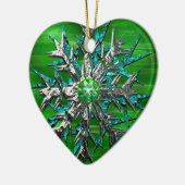 Snowflake Keller Keramisch Ornament (Links)