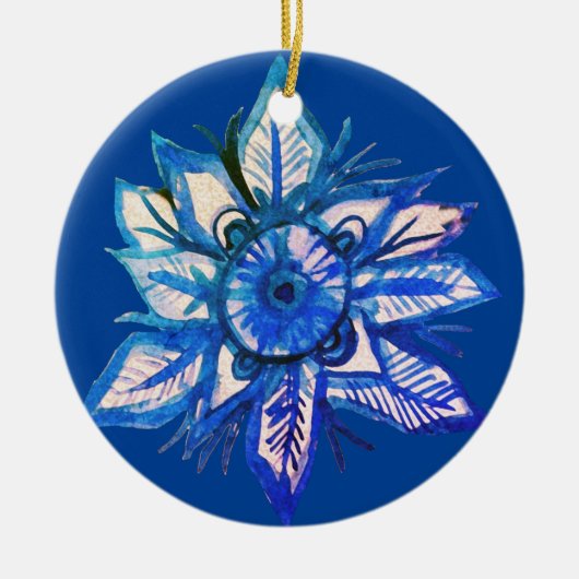 Snowflake keramisch Ornament (Voorkant)