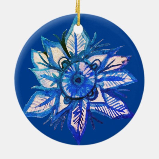 Snowflake keramisch Ornament (Achterkant)