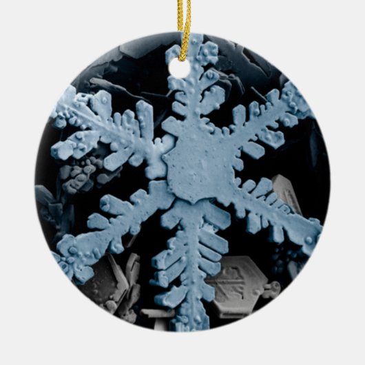 Snowflake Keramisch Ornament (Voorkant)