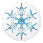 SNOWFLAKE KERAMISCHE KNOP (Voorkant)
