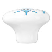 SNOWFLAKE KERAMISCHE KNOP (Zijkant)