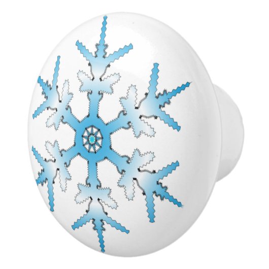 SNOWFLAKE KERAMISCHE KNOP (Rechts)