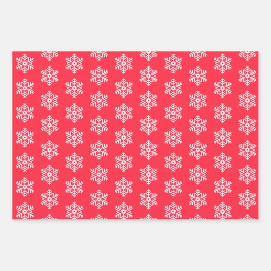 Snowflake kerst inpakpapier vel (Voorkant 3)