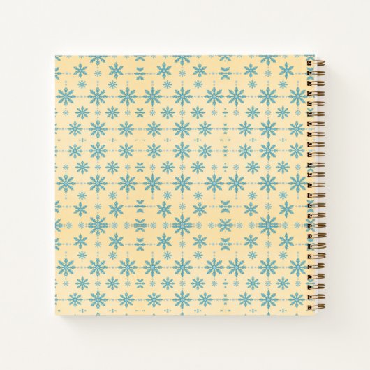  Snowflake kerst Notitieboek (Achterkant)