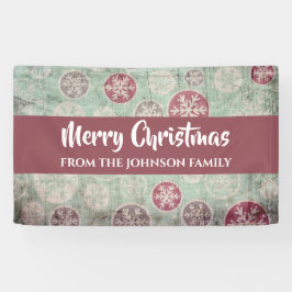  Snowflake kerst Spandoek