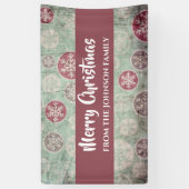 Snowflake kerst Spandoek (Verticaal)