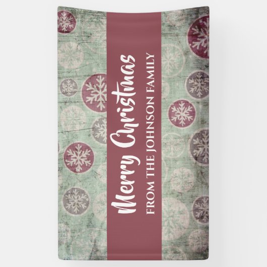  Snowflake kerst Spandoek (Verticaal)