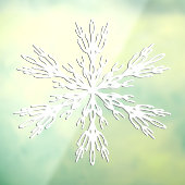 Snowflake kerstaylvenstertjes raamsticker (Vel 3)