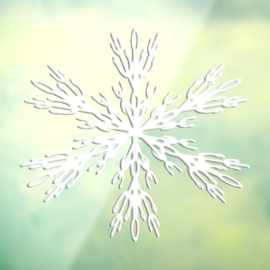 Snowflake kerstaylvenstertjes raamsticker (Vel 3)