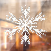 Snowflake kerstaylvenstertjes raamsticker (Vel 2)