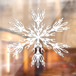 Snowflake kerstaylvenstertjes raamsticker