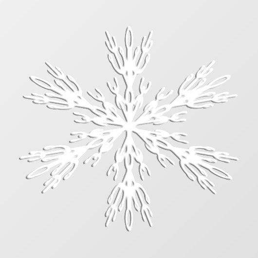 Snowflake kerstaylvenstertjes raamsticker (Vel)