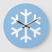 Snowflake kerstblauw grote klok (Voorkant)